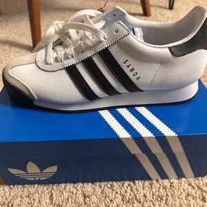 Adidas Samoa Men's Sneakers in White and Black
